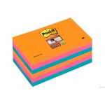 Bloczek samoprzylepny POST-IT_ Super Sticky (655-6SS-EG), 127x76xmm, 6x90 kart., promienne kolory