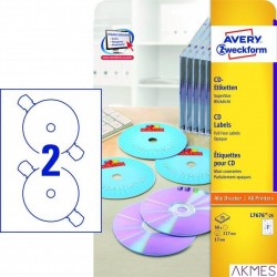 Etykieta CD/DVD 25ark.L7676-25