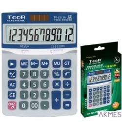 Kalkulator biurowy TR-2213A 1poz.metalowa pokrywa 120-1858 TOOR