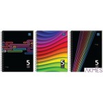 Kołozeszyt B5 160k 5kol regist miękka oprawa INTERDRUK