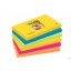 Bloczek samoprzylepny POST-IT Super sticky (655-6SS-RIO), 127x76mm, 6x90 kart., paleta Rio de Janeiro