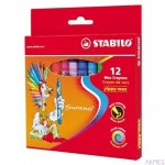 Kredki woskowe 12 STABILO 2812