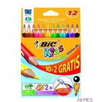 Kredki EVOLUTION TRIANGLE 10+2 829735/8871462 BIC
