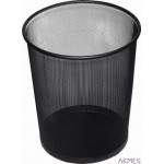 Kosz biurowy DATURA 12L siatka czarny 266x218x280mm