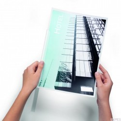 Grzbiety zaciskowe DURABLE A4/60 2901/19 przezroczyste 100szt 2901-19