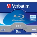 Płyta BD-R VERBATIM BluRay 25GB jewel case 6x Scratchguard Plus 43715
