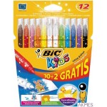 Flamastry 10+2 KIDS COLOUR ERA SE 880507 BIC /9202952