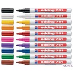 Marker lak.1-2mm 751 biały EDD ING końcowka okrągła