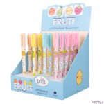 PETITE Wymazywalny długopis ze skuwką, seria FRUIT SSC078