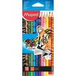 Kredki COLORPEPS ANIMALS trójkątne 12kolorów 832212 MAPED