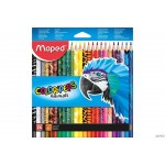 Kredki COLORPEPS ANIMALS trójkątne 24kolorów 832224 MAPED
