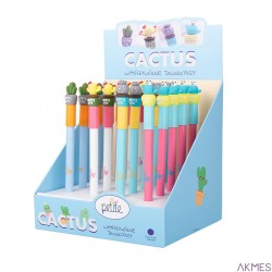 PETITE Wymazywalny długopis ze skuwką, seria CACTUS SSC075