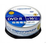 Płyty DVD-R ESPERANZA 4.7GB X16 CAKE BOX 25szt. 1110
