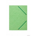 Teczka z gumką rogi DOTTS A4 preszpan jasna zielona 390g