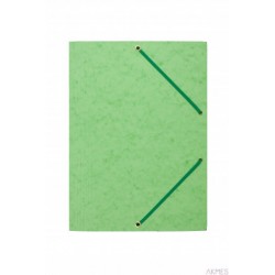 Teczka z gumką rogi DOTTS A4 preszpan jasna zielona 390g