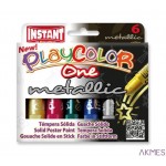 Farby w sztyfcie PLAYCOLOR metallic 6kol 10321 0445-0006-99