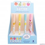 PETITE Wymazywalny długopis ze skuwką, seria FRUIT SSC079