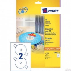Etykiety na płyty CD L6043-25 Q117 25 ark. Avery Zweckform
