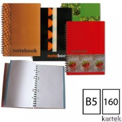 Kołonotatniki GRAND, B5 160 kartek, spirala podwójna oprawa twarda 150-1236