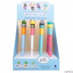 PETITE Wymazywalny długopis ze skuwką, seria CACTUS SSC074