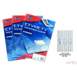 Etykiety samoprzylepne No. 034 22x12 mm GRAND 150-1061