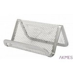 Przybornik na wizytówki DATURA siatka srebrny