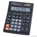 Kalkulator biurowy CITIZEN SDC-444S, 12-cyfrowy, 199x153mm, czarny