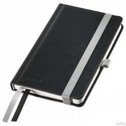 Notatnik w twardej oprawie Leitz Style A6, w kratkę, czarny 44910094