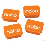 Magnesy NOBO do tablic suchościeralnych pomarańczowe 1905327