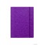 Teczka z gumką prostą DOTTS A4 preszpan fioletowa 390g