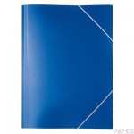 Teczka PP z gumką szeroka TG-02 BIURFOL niebieska