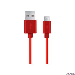 Kabel USB MICRO A-B 2m czerwony EB145R ESPERANZA