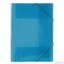 Teczka PP z gumką szeroka TG-12 BIURFOL niebieska transparnetna