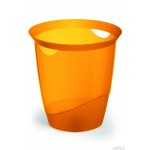 Kosz na śmieci 16l pomarańczowy przezroczysty DURABLE 1701710009