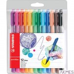 Cienkopis STABILO pointMAX komplet 12szt. 488/12-01 STABILO