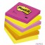 Bloczek samoprzylepny POST-IT_ (654N), 76x76mm, 1x100 kart., jaskrawy różowy