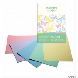 Blok DECO SPRING A4 20ark.170g. 5 kolorów HA 3817 2030-110 HAPPY COLOR