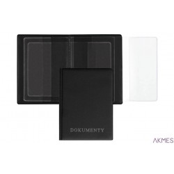 Okładka na dokumenty z dow. rej. PREMIUM CZARNA BIURFOL OD-06-01