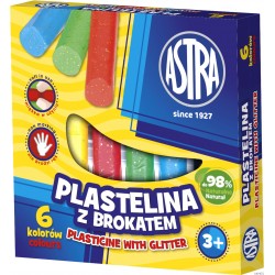 Plastelina brokatowa 6kol. 303109001