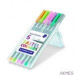 Cienkopis TRIPLUS FINELINER 0.3mm 6szt pastelowy S334SB6CS1