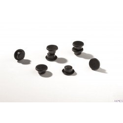 Magnesy do tablic, ? 15 mm Czarny 470101 DURA BLE