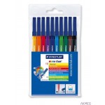 Flamastry zestaw 10 kolorów NORIS 326 WP10 STEADLER