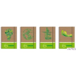 Kołonotatnik A6 80k T.O.z gum. EKO THINK GRE INTERDRUK