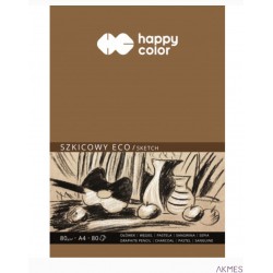 Blok rysunkowy ECO A4 80ark. 80g HAPPY COLOR HA 3708-2030-A80