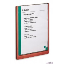 Click Sign tabliczka przydrzwiowa A4 210x297 mm Czerwony 486703 DURABLE