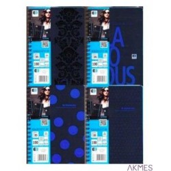 Kołozeszyt PP B5 100k kratka BE GLAMOUROUS INTERDRUK 7463