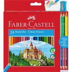 Kredki ZAMEK 24 kol+ 3 krdki DW FC110324