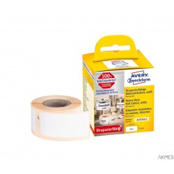 Etykiety Heavy Duty A1976411 25x54 160 et. w rolce do termodruku, poliestrowe, trwałe, białe, Avery Zweckform