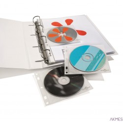 Kieszonki z PP z wyściółką ochronną na 1CD/DV D i opis przezr.523919 DURABLE