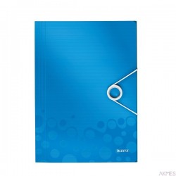 Teczka z gumką LEITZ WOW 15mm 150k A4 niebieska 45990036